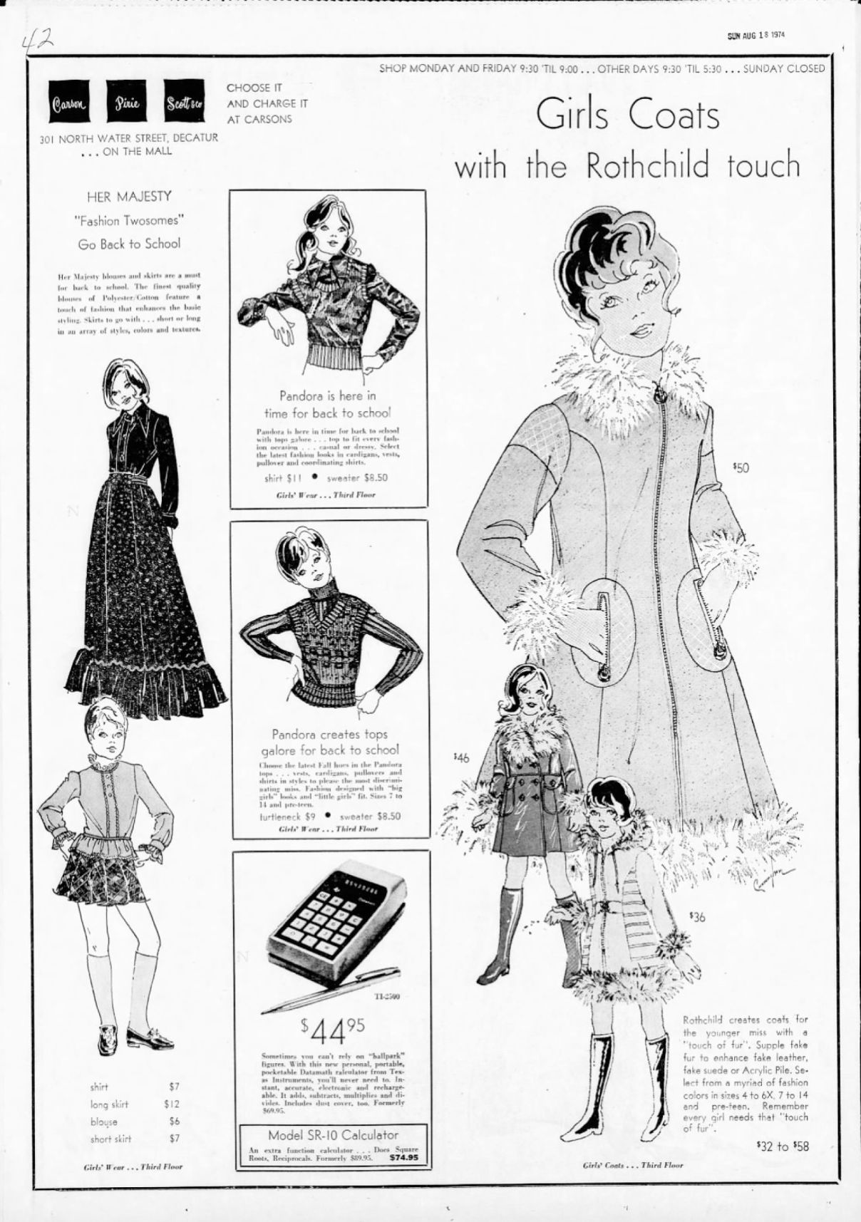 Girls coats with the Rothchild touch